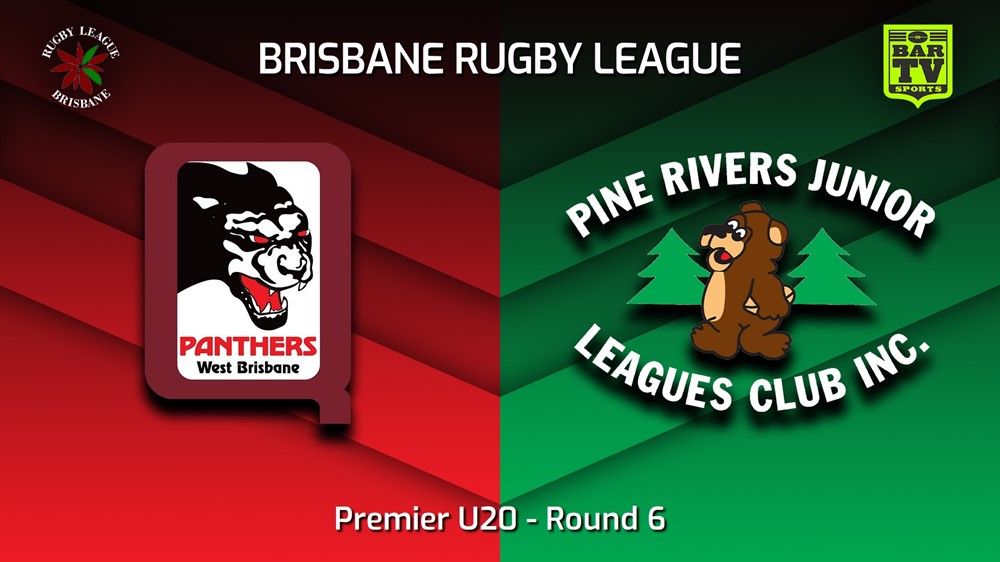 230506-BRL Round 6 - Premier U20 - West Brisbane Panthers v Pine Rivers Bears Minigame Slate Image