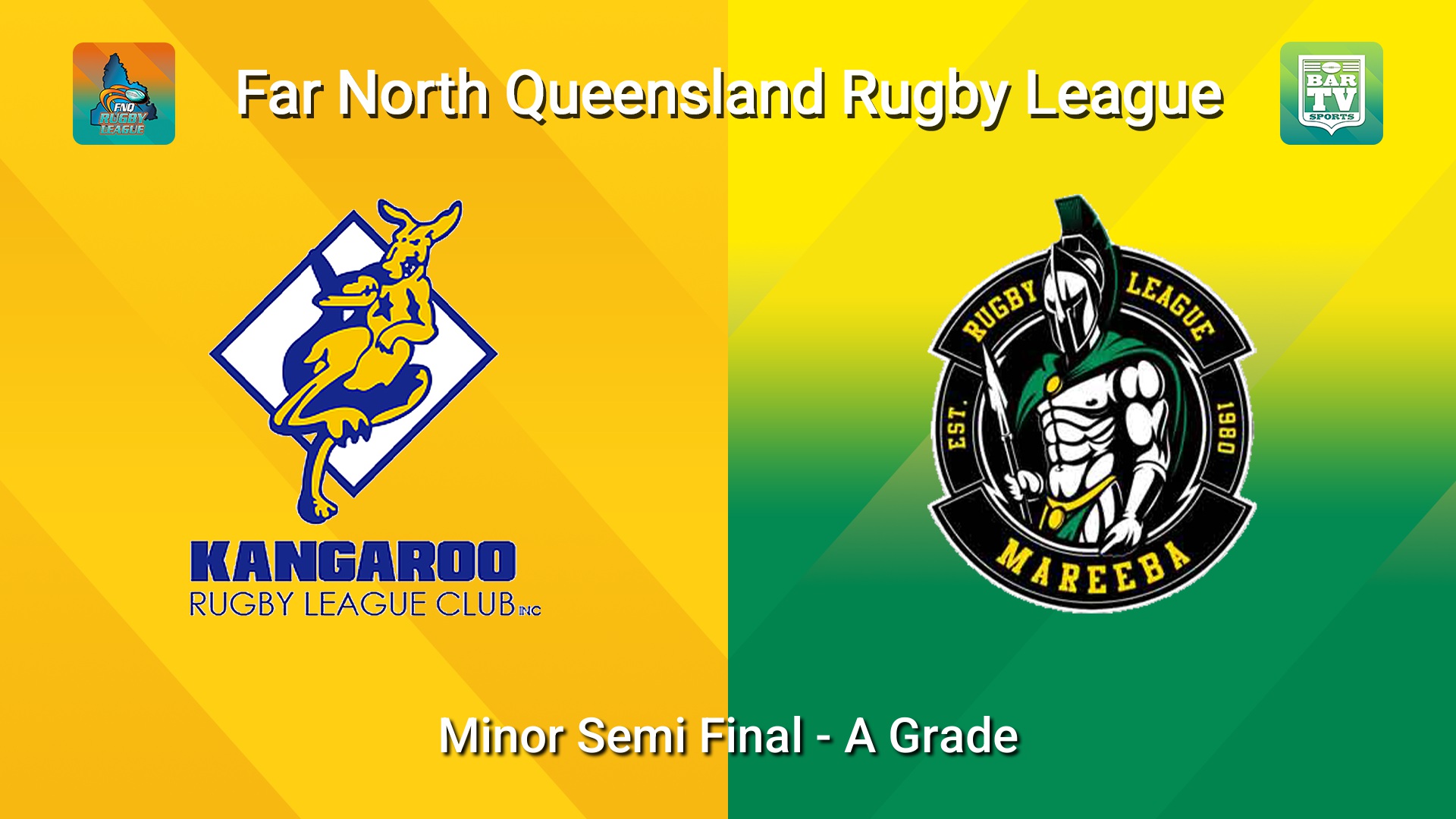 260815-video-FNQ Rugby League Minor Semi Final - Kenfrost Homes A Grade - Cairns Kangaroos v Mareeba Gladiators  Slate Image