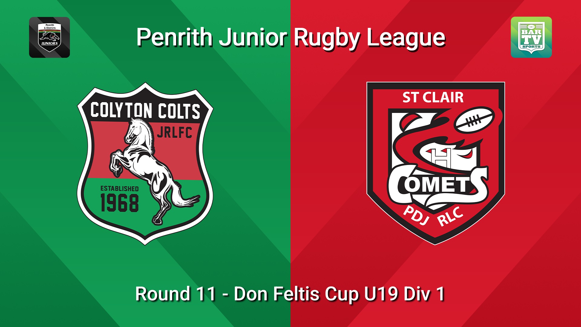 260704-video-Penrith & District Junior Rugby League Round 11 - Don Feltis Cup U19 Div 1 - Colyton v St Clair Slate Image