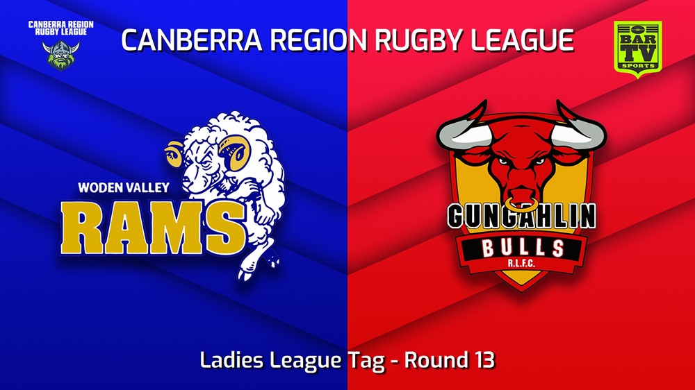 230715-Canberra Round 13 - Ladies League Tag - Woden Valley Rams v Gungahlin Bulls Slate Image