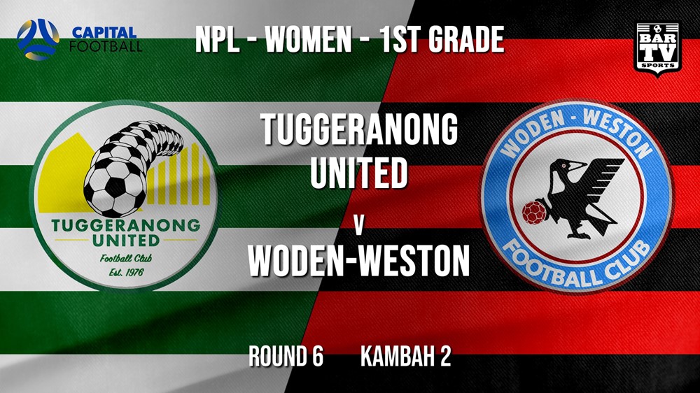 NPLW - Capital Round 6 - Tuggeranong United FC (women) v Woden-Weston FC (women) Slate Image