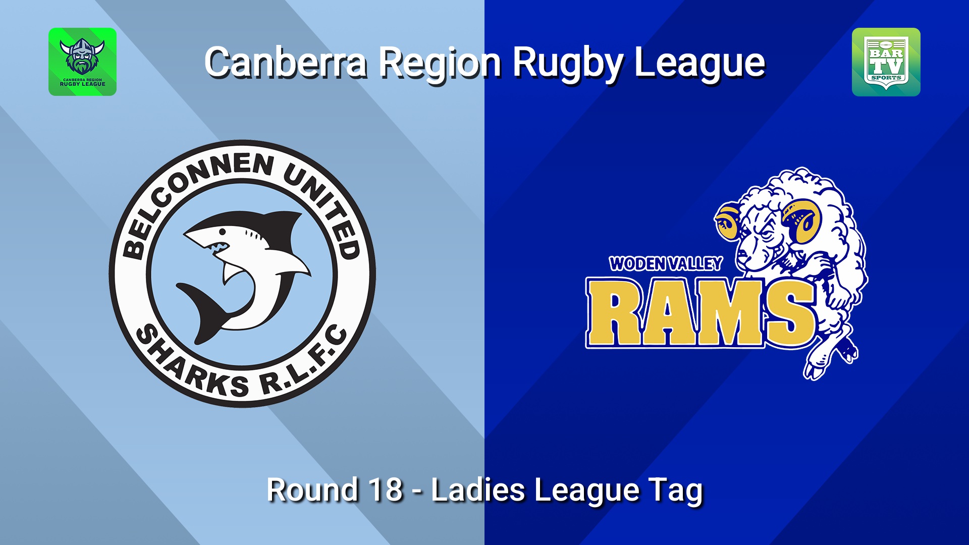 260822-video-Canberra Round 18 - Ladies League Tag - Belconnen United Sharks v Woden Valley Rams Slate Image