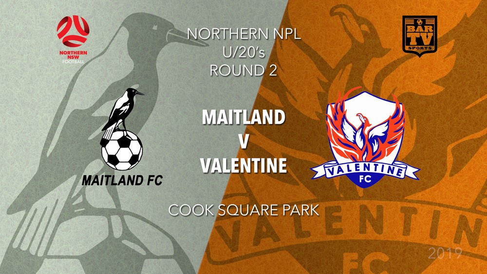 NPL Youth - Northern NSW Round 2 - Maitland FC v Valentine Phoenix Slate Image