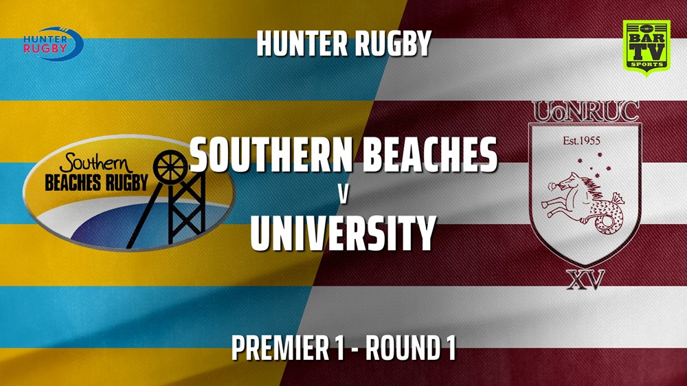 HRU Round 1 - Premier 1 - Southern Beaches v University Of Newcastle Slate Image