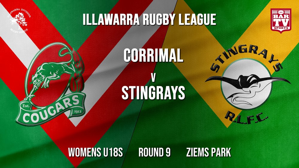 IRL Round 9 - Womens U18s - Corrimal Cougars v Stingrays of Shellharbour Slate Image