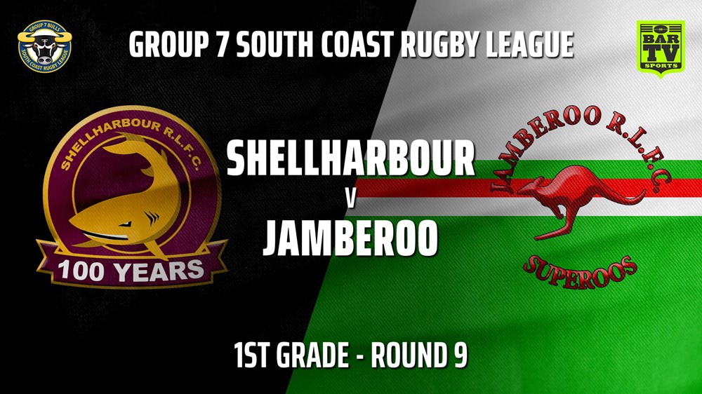 210612-South Coast Round 9 - 1st Grade - Shellharbour Sharks v Jamberoo Slate Image