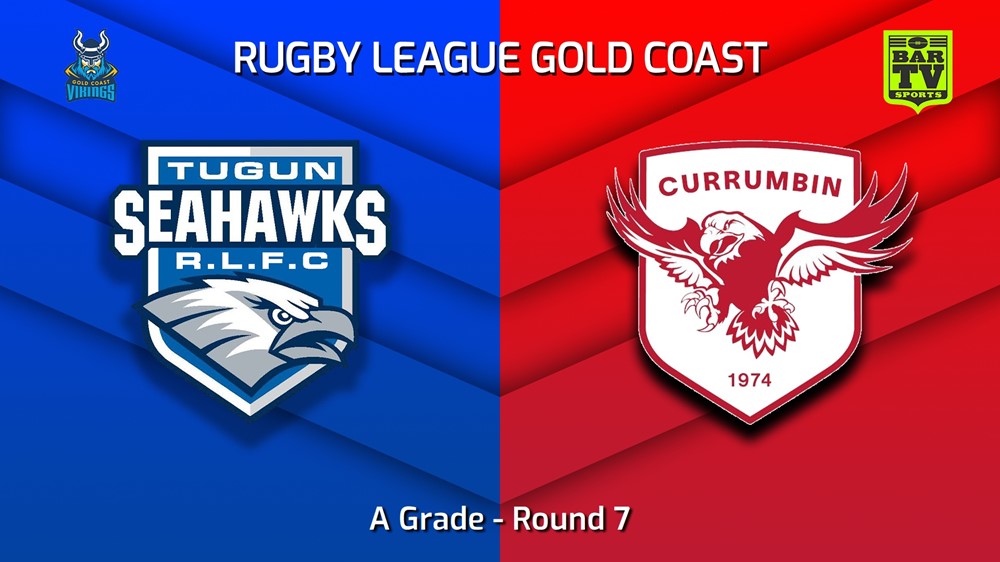 230610-Gold Coast Round 7 - A Grade - Tugun Seahawks v Currumbin Eagles (1) Minigame Slate Image