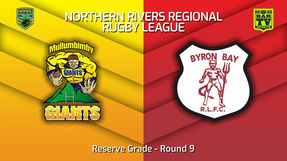 230618-Northern Rivers Round 9 - Reserve Grade - Mullumbimby Giants v Byron Bay Red Devils Minigame Slate Image