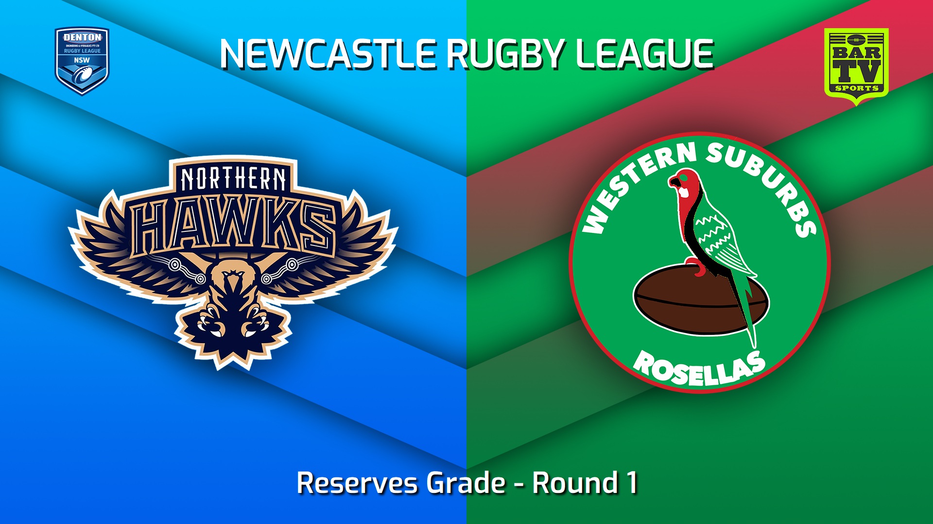 230326-Newcastle RL Round 1 - Reserves Grade - Northern Hawks v Western Suburbs Rosellas Slate Image