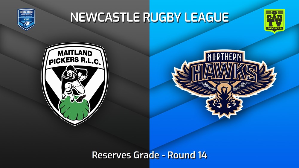 220702-Newcastle Round 14 - Reserves Grade - Maitland Pickers v Northern Hawks Slate Image