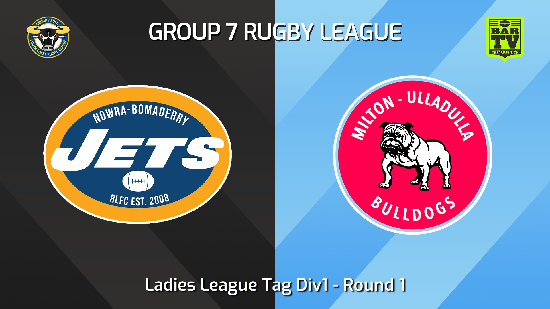 240714-video-South Coast Round 1 - Ladies League Tag Div1 - Nowra-Bomaderry Jets v Milton-Ulladulla Bulldogs Slate Image