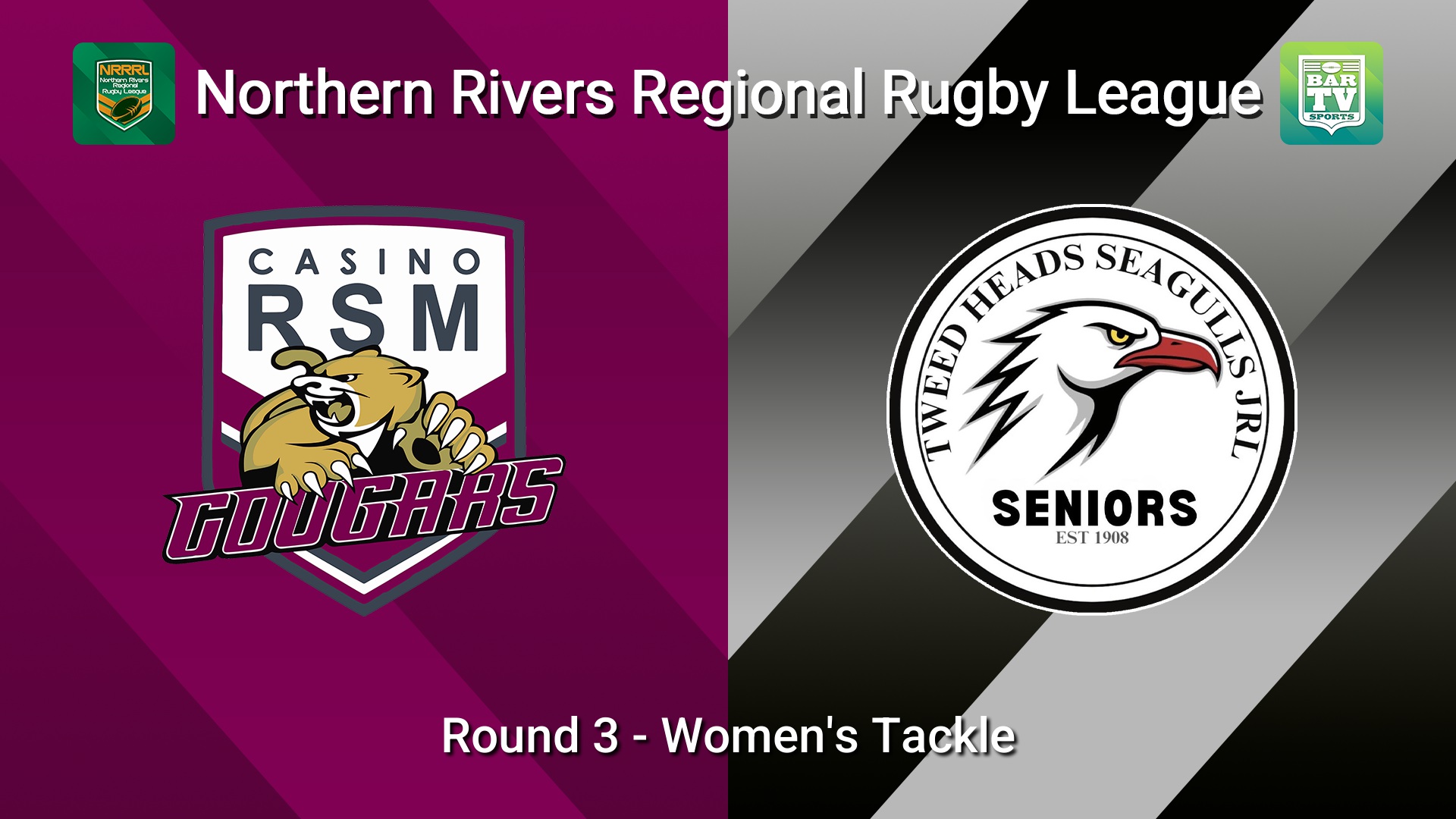 260426-video-Northern Rivers Round 3 - Women's Tackle - Casino RSM Cougars v Tweed Heads Slate Image