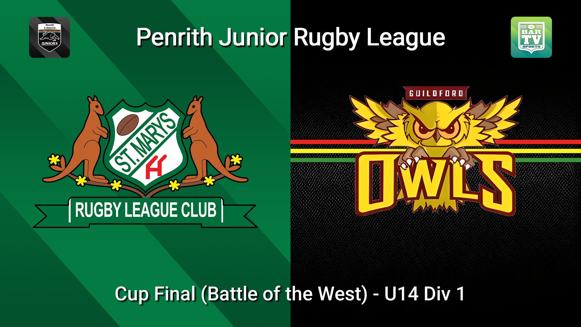 260919-video-Penrith & District Junior Rugby League Cup Final (Battle of the West) - U14 Div 1 - St Marys v Guildford Owls Slate Image