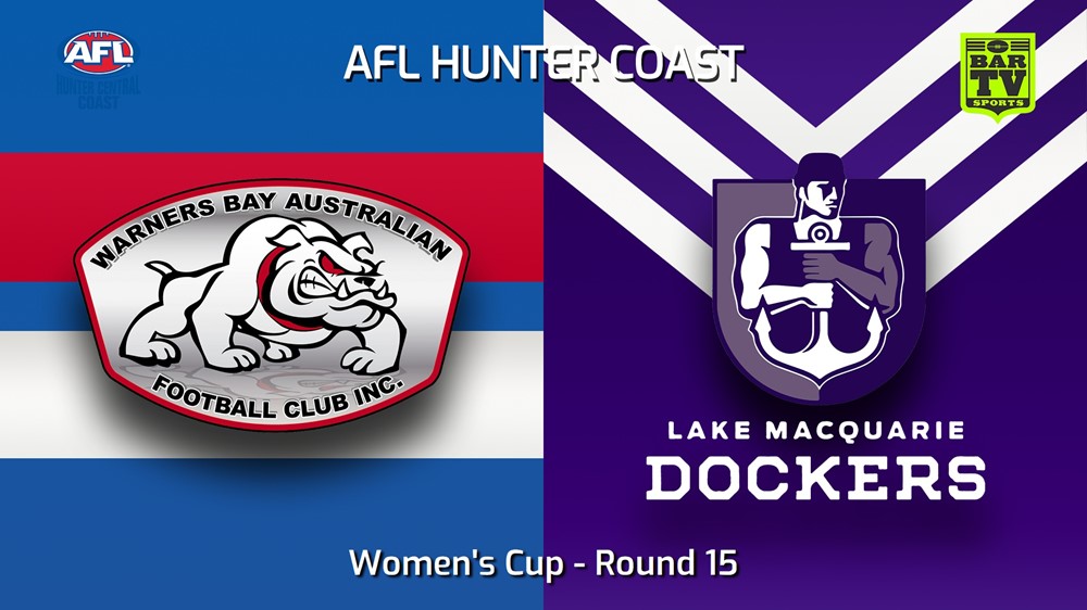 230729-AFL Hunter Central Coast Round 15 - Women's Cup - Warners Bay Bulldogs v Lake Macquarie Dockers Slate Image
