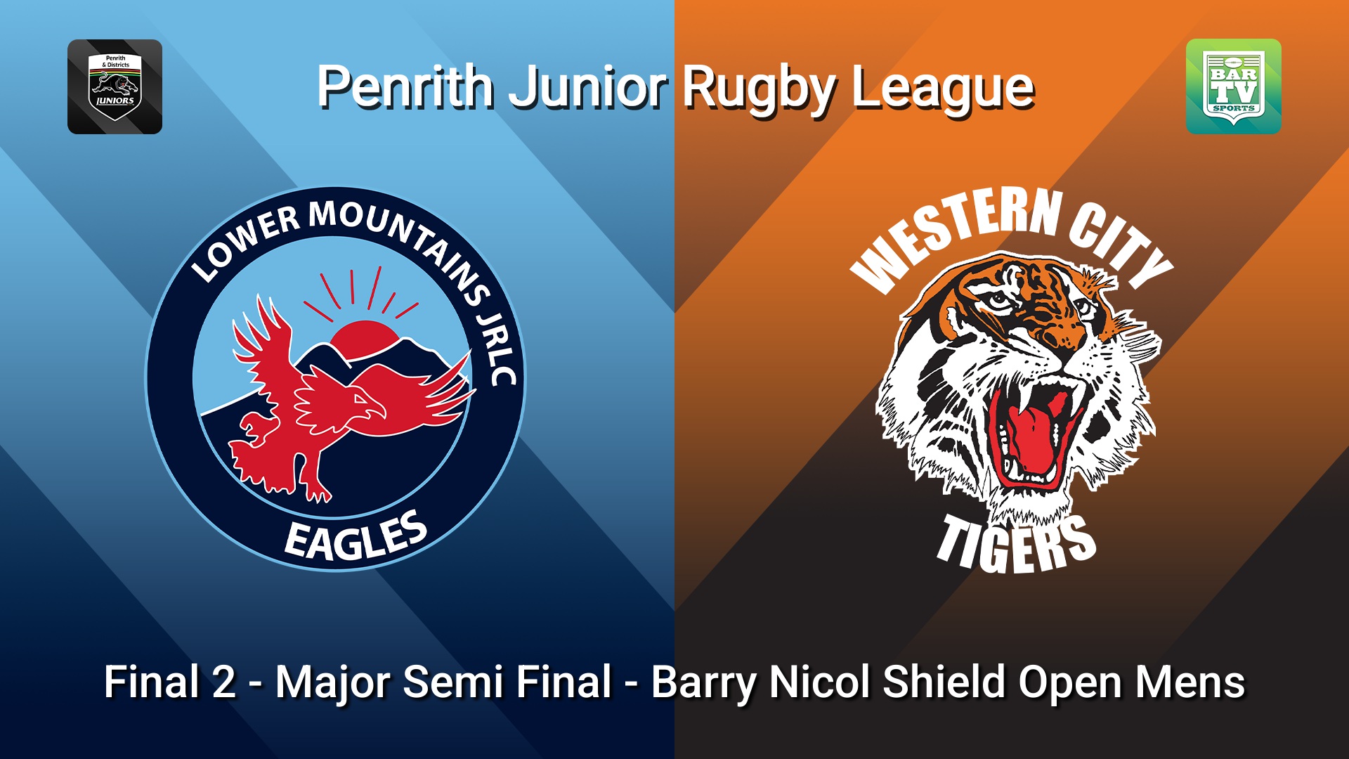 260830-video-Penrith & District Junior Rugby League Final 2 - Major Semi Final - Barry Nicol Shield Open Mens - Lower Mountains v Western City Tigers Slate Image