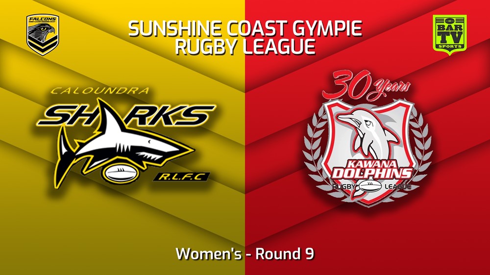 220618-Sunshine Coast RL Round 9 - Women's - Caloundra Sharks v Kawana Dolphins Slate Image