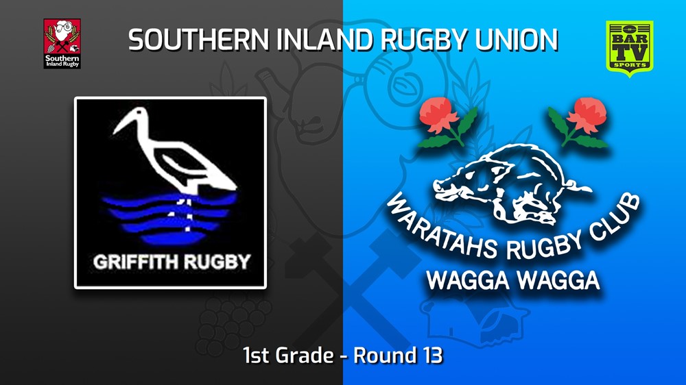 220709-Southern Inland Rugby Union Round 13 - 1st Grade - Griffith v Wagga Waratahs Slate Image