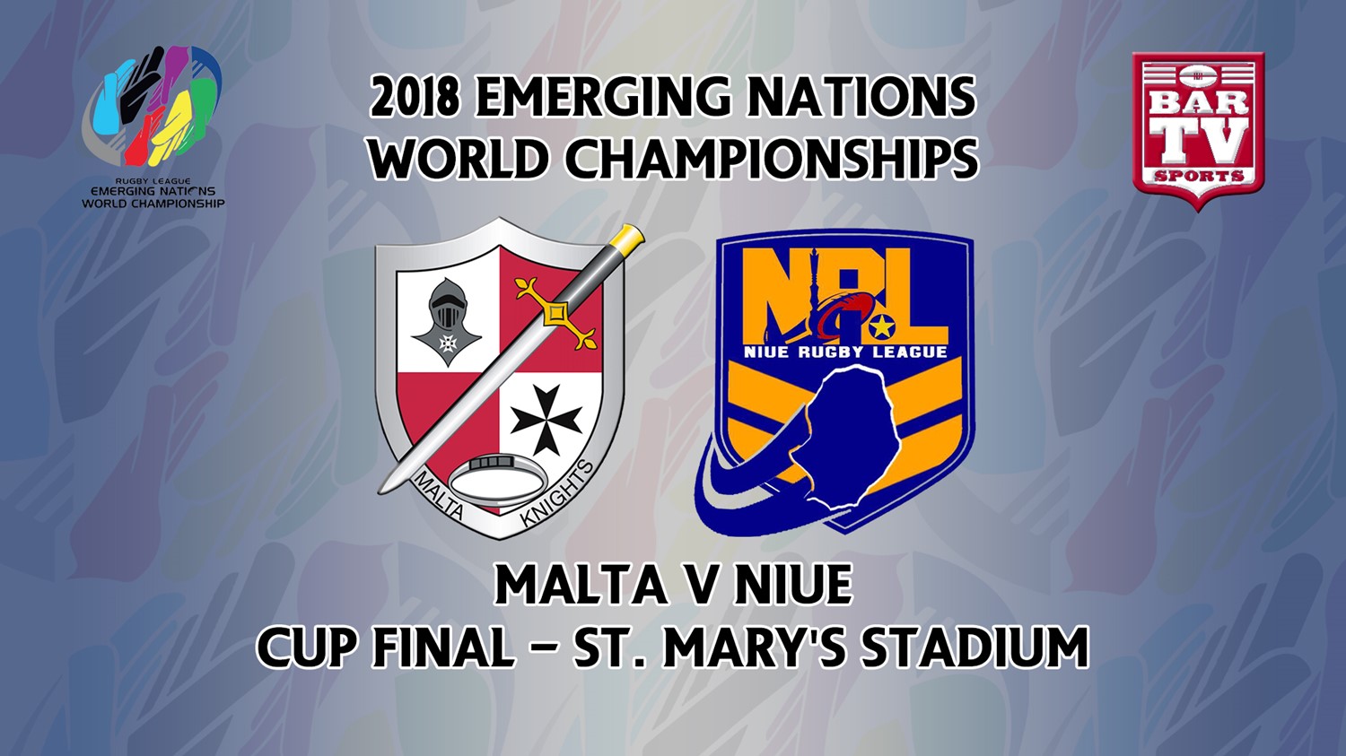 181013-International RL Cup Final - Niue v Malta Slate Image