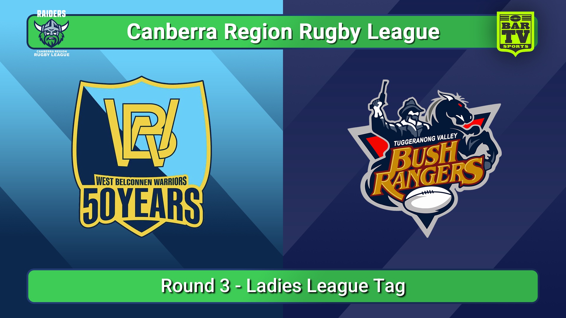250427-video-Canberra Round 3 - Ladies League Tag - West Belconnen Warriors v Tuggeranong Bushrangers Slate Image