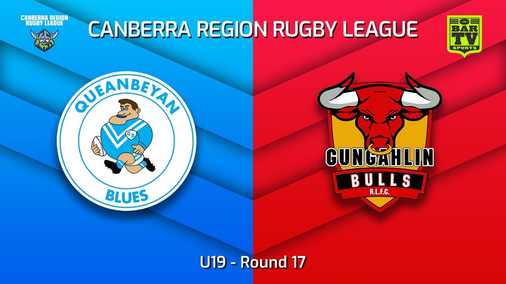230819-Canberra Round 17 - U19 - Queanbeyan Blues v Gungahlin Bulls Minigame Slate Image
