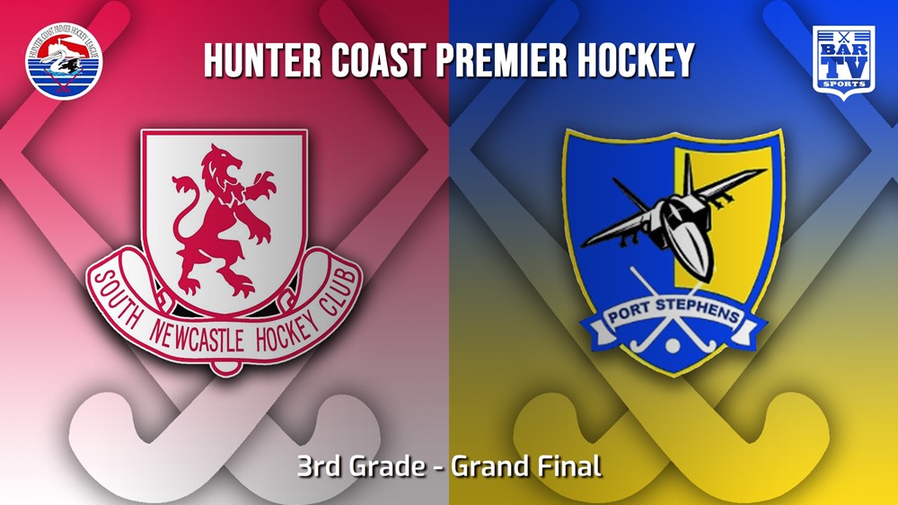 230917-Hunter Coast Premier Hockey Grand Final - 3rd Grade - South Newcastle v Port Stephens Hornets Minigame Slate Image