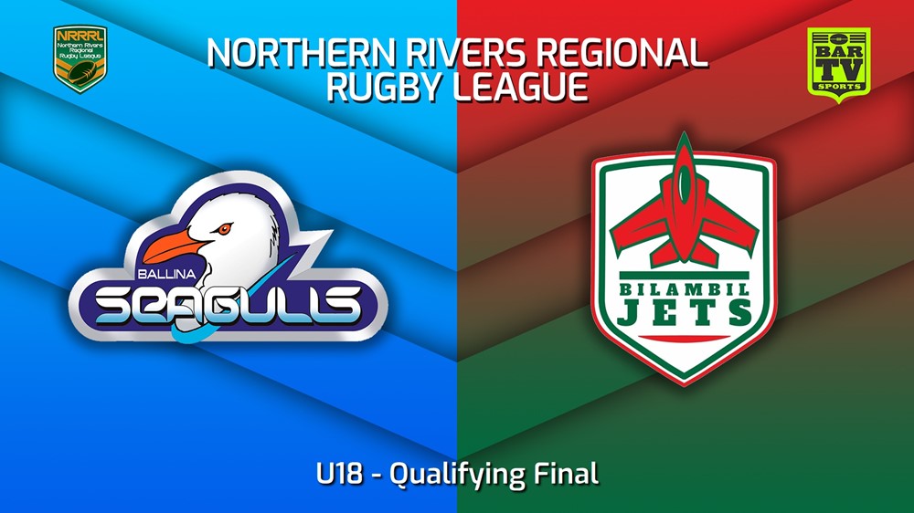 MINI GAME: Northern Rivers Qualifying Final - U18 - Ballina Seagulls v Bilambil Jets Slate Image