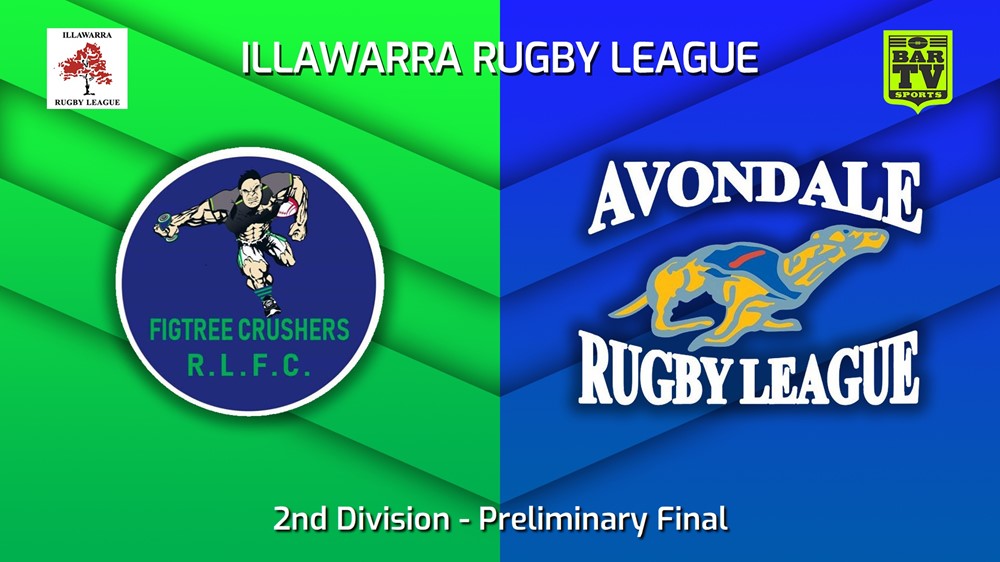 230826-Illawarra Preliminary Final - 2nd Division - Figtree Crushers v Avondale Greyhounds Slate Image