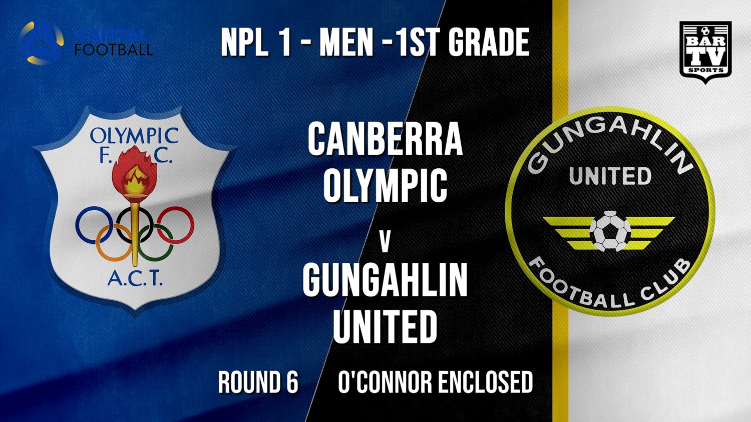 NPL - CAPITAL Round 6 - Canberra Olympic FC v Gungahlin United FC Minigame Slate Image