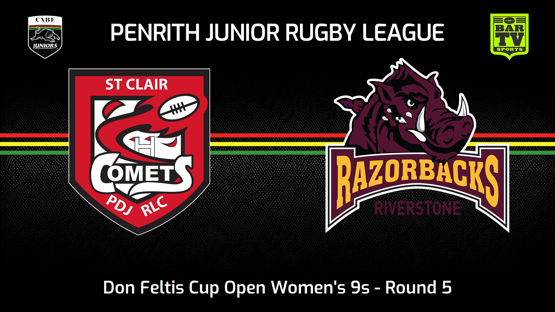 240804-video-Penrith & District Junior Rugby League Round 5 - Don Feltis Cup Open Women's 9s - St Clair v Riverstone Razorbacks Slate Image
