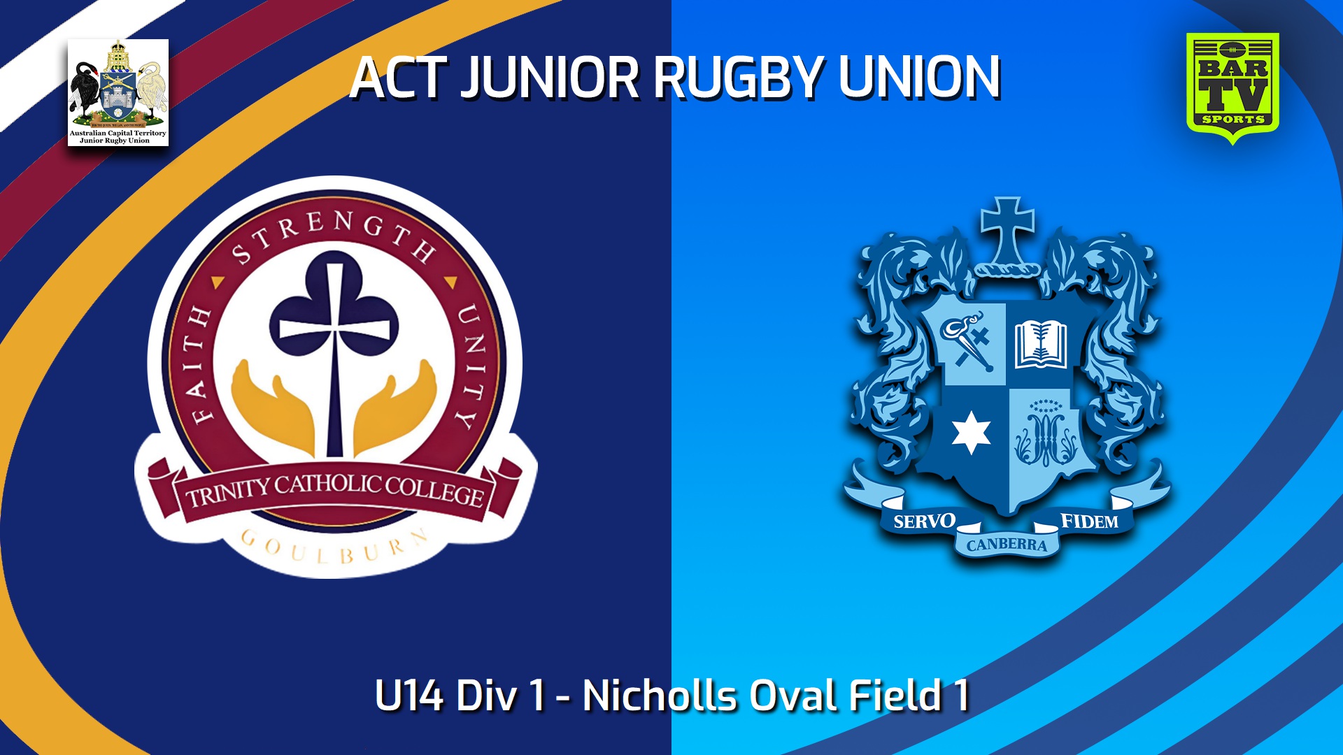 250914-video-ACT Junior Rugby Union Grand Final - U14 Div 1 - Trinity College v Marist College Canberra Minigame Slate Image