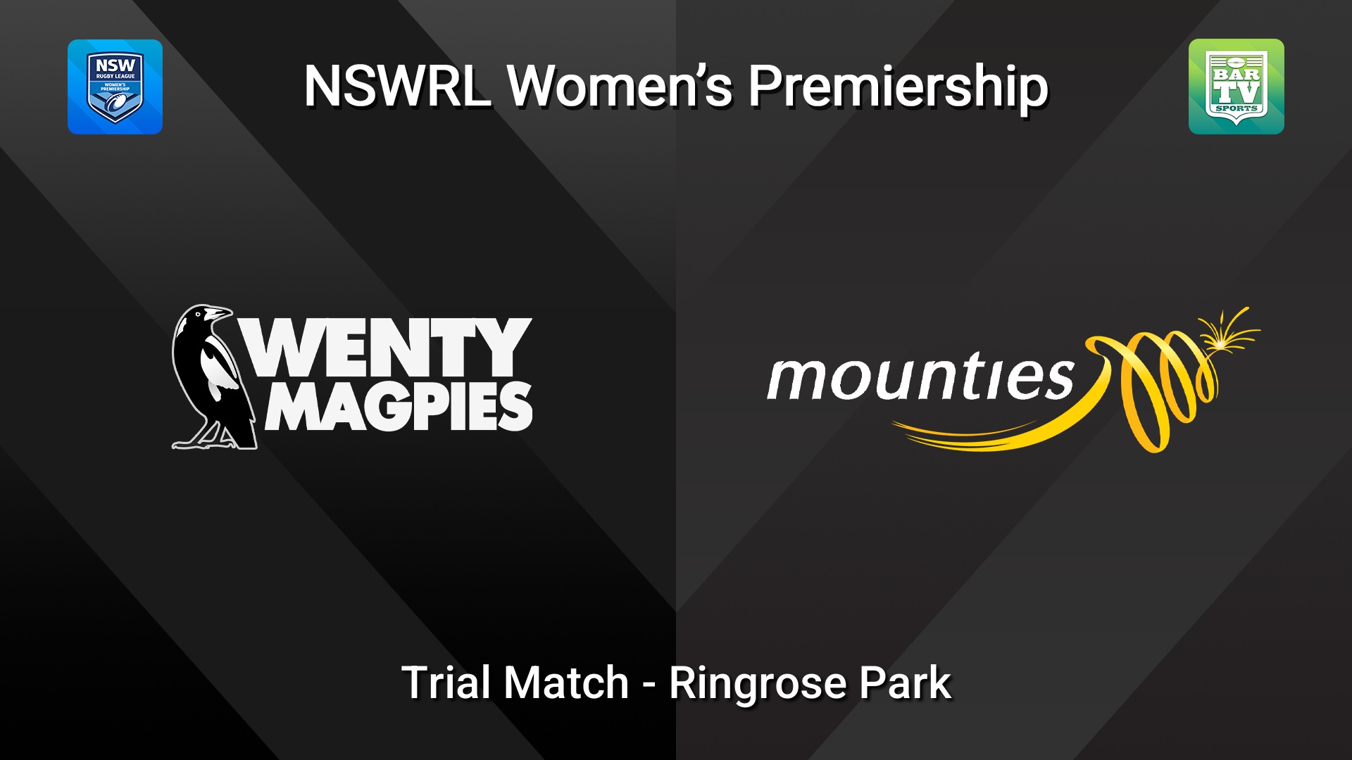 260524-video-NSW Women's Premiership Trial Match - Wentworthville Magpies  v Mounties Slate Image