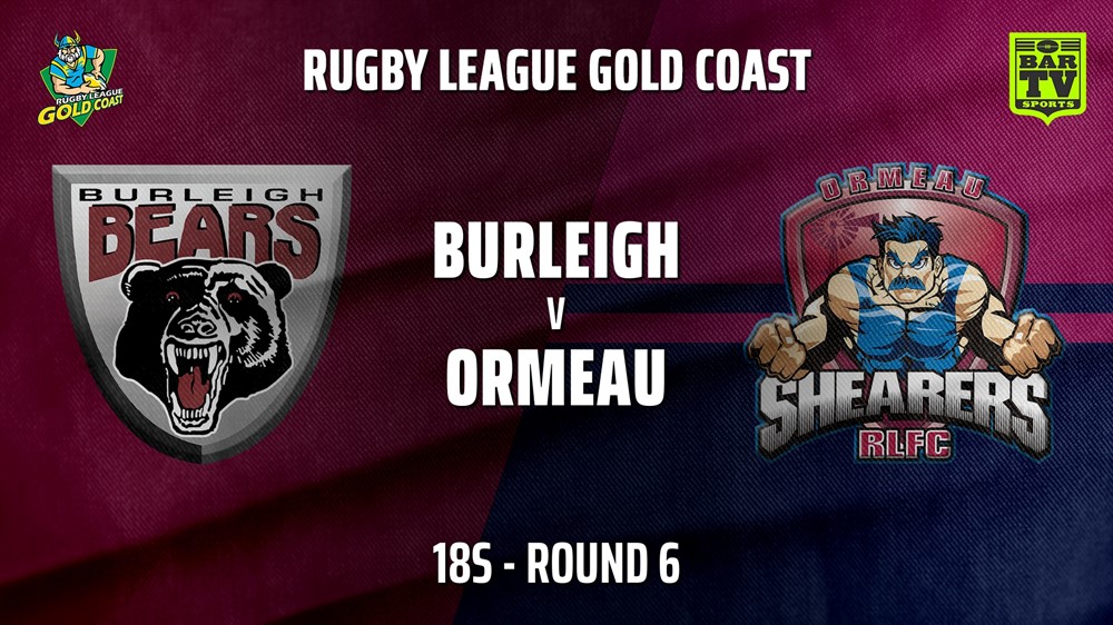 210611-Gold Coast Round 6 - 18s - Burleigh Bears v Ormeau Shearers Slate Image
