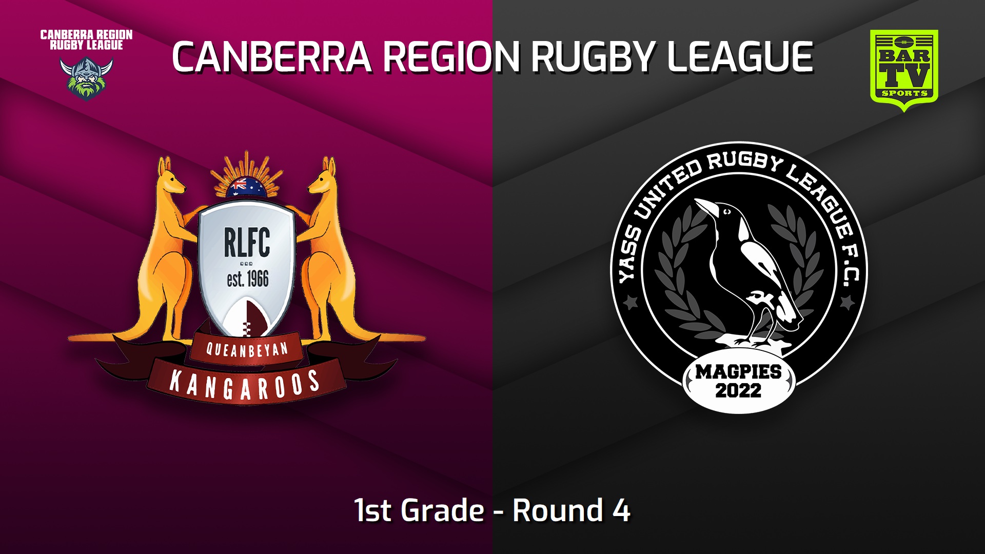 230506-Canberra Round 4 - 1st Grade - Queanbeyan Kangaroos v Yass Magpies Slate Image