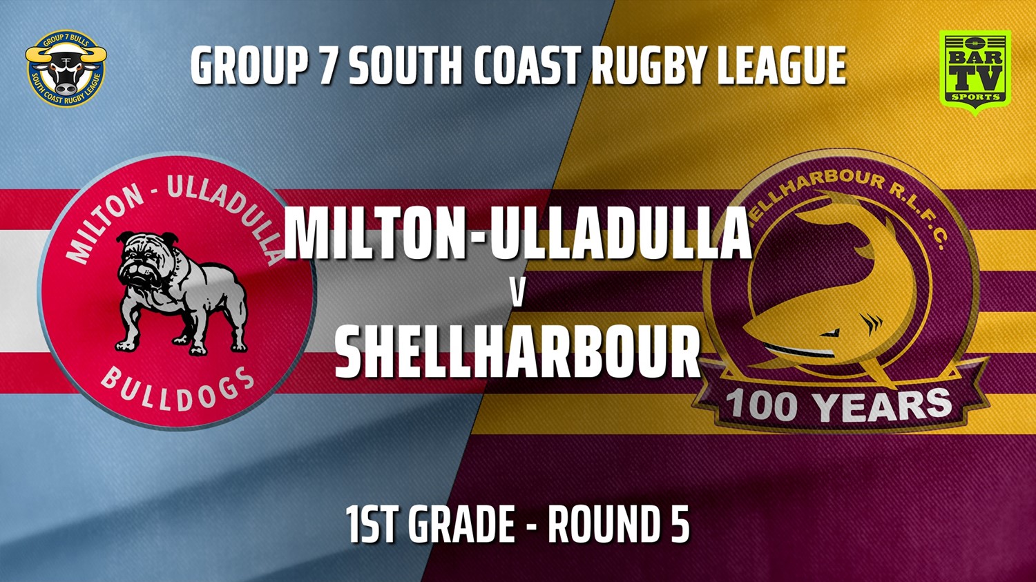 210516-Group 7 RL Round 5 - 1st Grade - Milton-Ulladulla Bulldogs v Shellharbour Sharks Slate Image