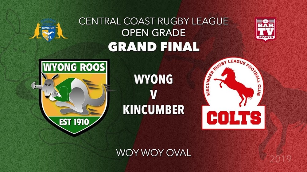 CCRL Grand Final - Opens - Wyong Roos v Kincumber Colts Slate Image