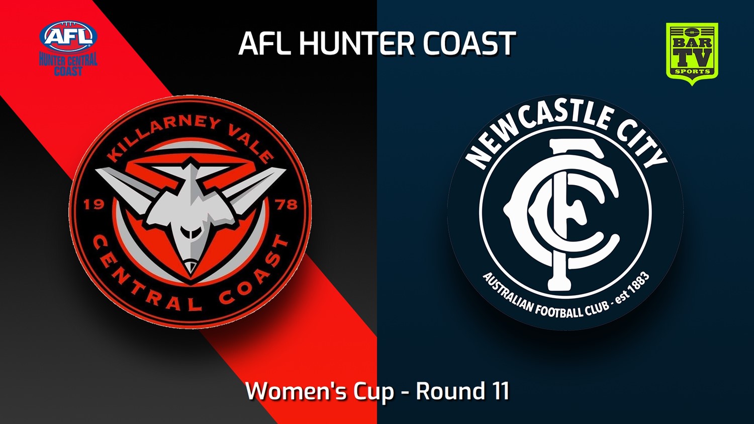 230624-AFL Hunter Central Coast Round 11 - Women's Cup - Killarney Vale Bombers v Newcastle City  Minigame Slate Image