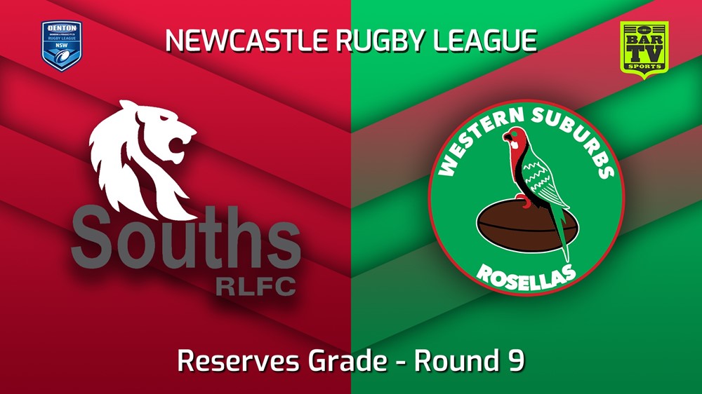 220529-Newcastle Round 9 - Reserves Grade - South Newcastle Lions v Western Suburbs Rosellas Slate Image