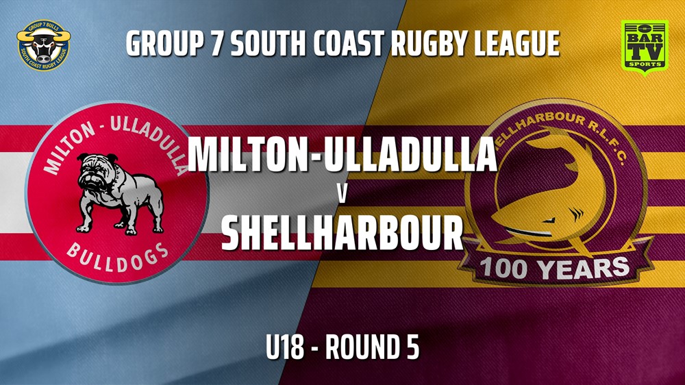 210516-Group 7 RL Round 5 - U18 - Milton-Ulladulla Bulldogs v Shellharbour Sharks Slate Image