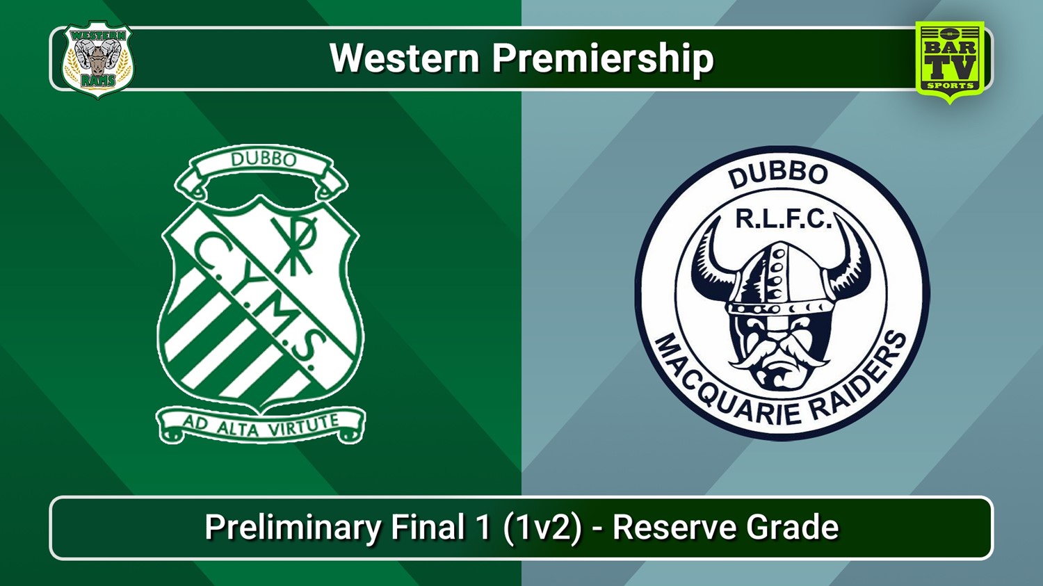 250831-video-Western Premiership Preliminary Final 1 (1v2) - Reserve Grade - Dubbo CYMS v Dubbo Macquarie Raiders Slate Image