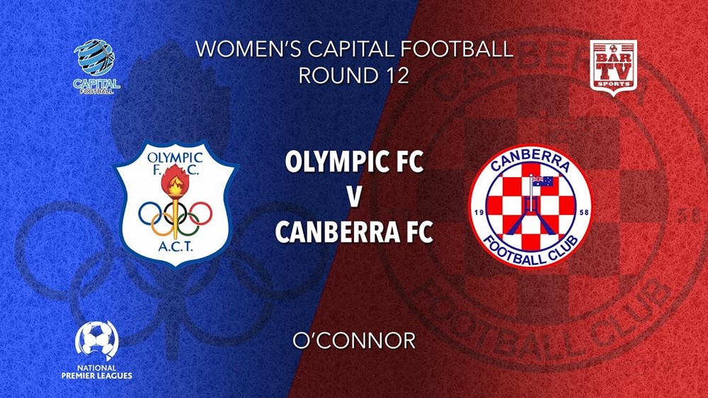 NPL Women - Capital Round 12 - Canberra Olympic FC (women) v Canberra FC (women) Slate Image