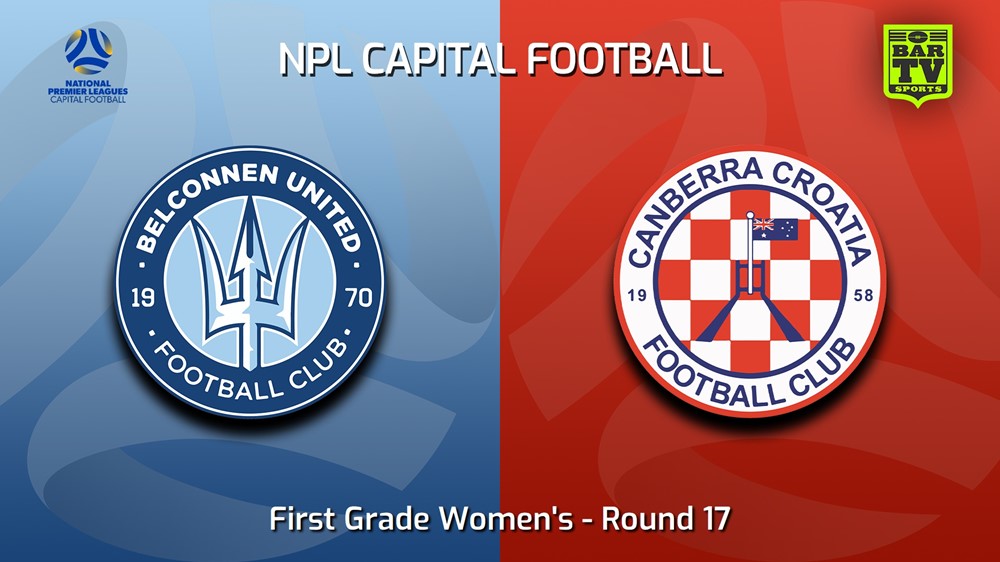 230805-Capital Womens Round 17 - Belconnen United (women) v Canberra Croatia FC (women) Minigame Slate Image