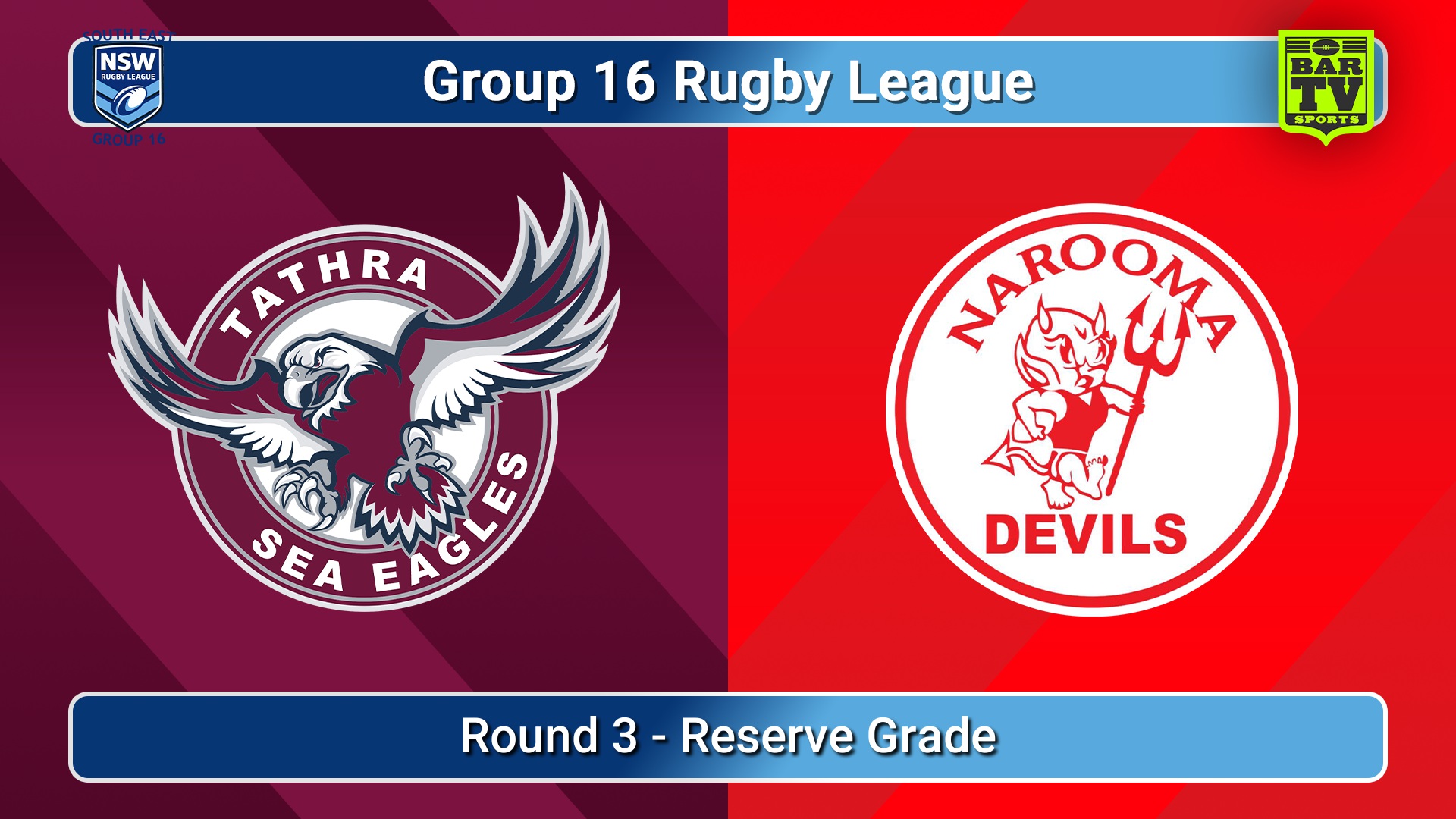 260509-video-Group 16 Rugby League  Round 3 - Reserve Grade - Tathra Sea Eagles v Narooma Devils Slate Image