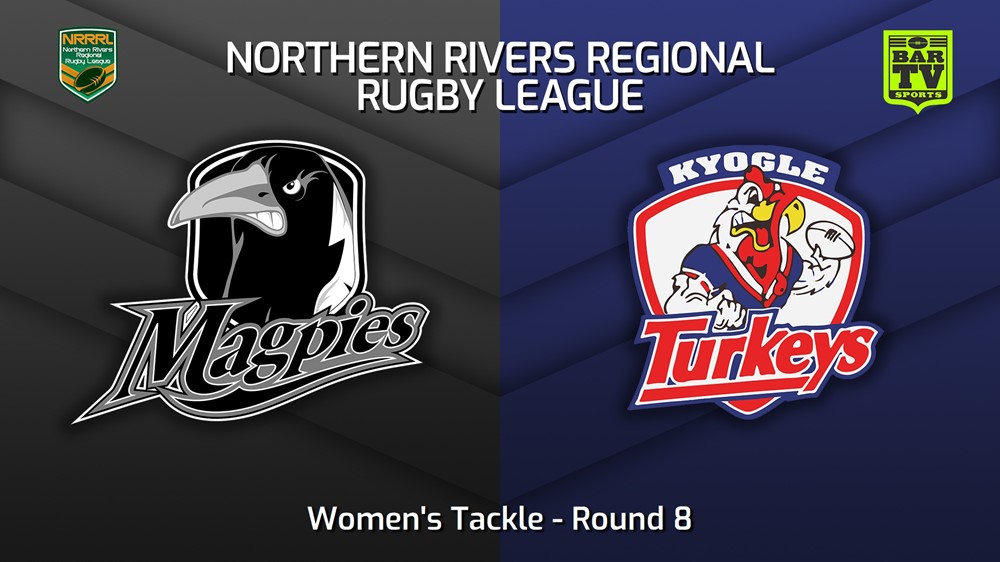 220724-Northern Rivers Round 8 - Women's Tackle - Lower Clarence Magpies v Kyogle Turkeys Slate Image