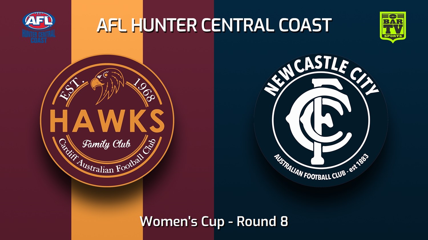 250614-video-AFL Hunter Central Coast Round 8 - Women's Cup - Cardiff Hawks v Newcastle City Slate Image
