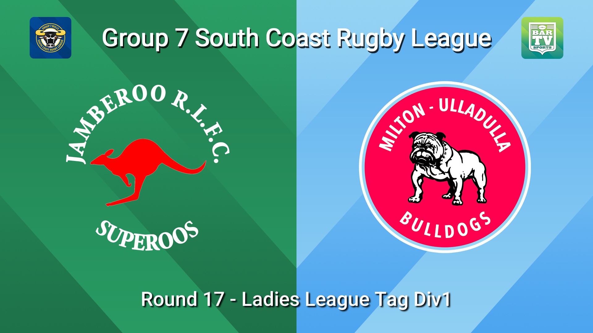 260829-video-South Coast Round 17 - Ladies League Tag Div1 - Jamberoo Superoos v Milton-Ulladulla Bulldogs Slate Image