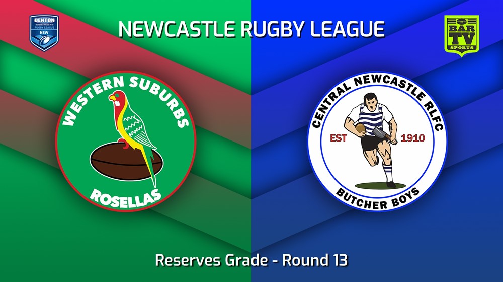220626-Newcastle Round 13 - Reserves Grade - Western Suburbs Rosellas v Central Newcastle Slate Image