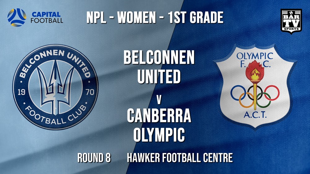 NPLW - Capital Round 8 - Belconnen United (women) v Canberra Olympic FC (women) Slate Image
