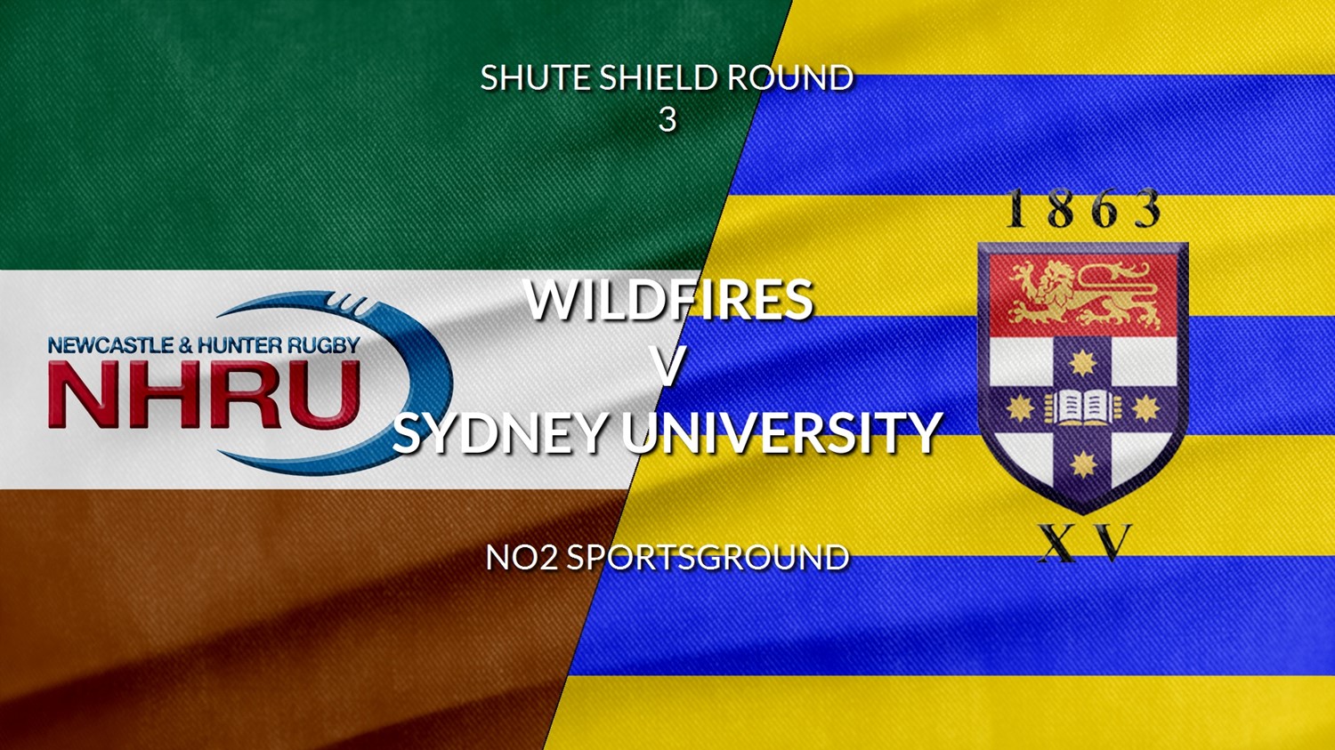 MINI GAME: Shute Shield - 2nd Grade - Round 3 - NHRU Wildfires v Sydney University Slate Image
