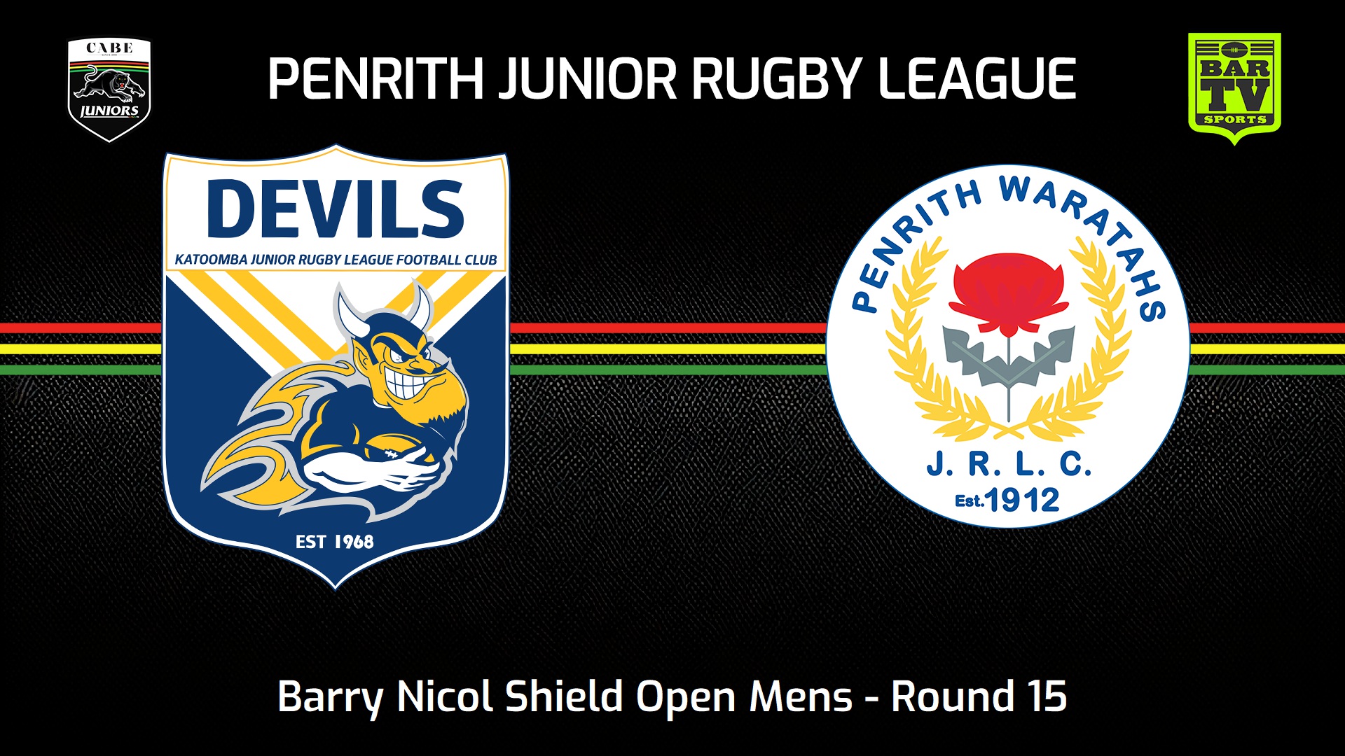 240804-video-Penrith & District Junior Rugby League Round 15 - Barry Nicol Shield Open Mens - Katoomba Devils v Penrith Waratahs Slate Image