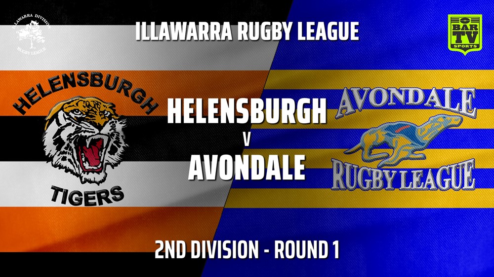 IRL Round 1 - 2nd Division - Helensburgh Tigers v Avondale RLFC Minigame Slate Image